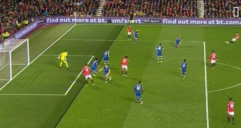 MU mất oan bàn thắng trong trận đấu với Everton? - 1 Tình huống bắt việt vị gây tranh cãi của trọng tài