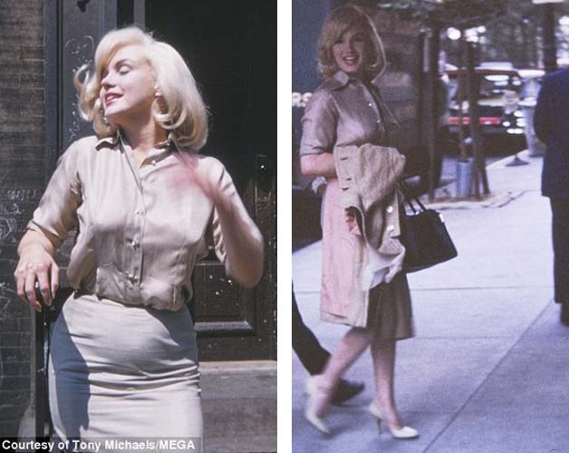 Sốc với vòng eo khác lạ của “biểu tượng sex” Marilyn Monroe - 6
Marilyn xuất hiện rất tự nhiên trong các bức ảnh do người bạn Frieda Hull thực hiện. Có thể thấy, người đẹp đã khéo léo vắt một chiếc áo trên tay để giấu đi vòng 3 có phần hơi “đầy đặn” của mình.