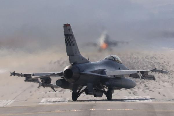 
Một máy bay F-16 của Không quân Mỹ (Ảnh: Yonhap)

