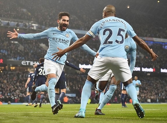 Man City trước thách thức lớn ở King Power - 1
Các cầu thủ Man City ăn mừng bàn thắng mở tỉ số vào lưới Tottemham trong trận đấu cuối tuần qua