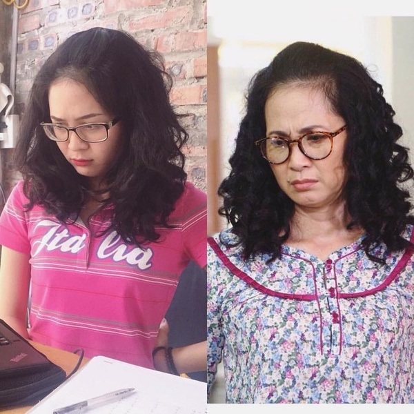 Cô gái nổi tiếng vì quá giống mẹ chồng phim "Sống chung với mẹ chồng" - 1
Bức ảnh gây sự chú ý của Huyền Phương khi có biểu cảm giống hệt bà Phương trong phim