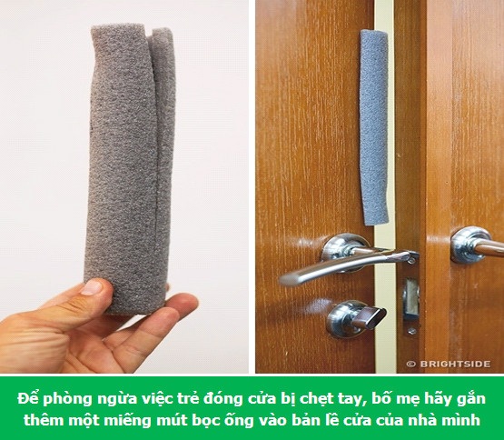 Bố mẹ muốn chăm con thật khéo thì cần "đút túi" những mẹo này - 6 Phòng ngừa nguy cơ trẻ bị kẹt tay lúc đóng cửa