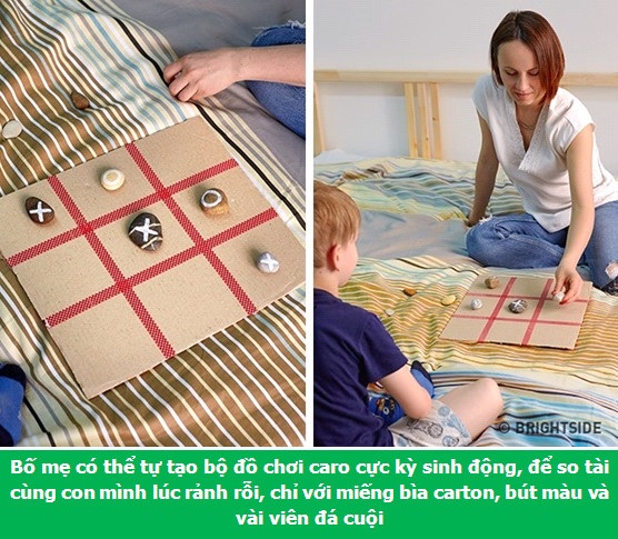 Bố mẹ muốn chăm con thật khéo thì cần "đút túi" những mẹo này - 8 “So tài” cùng bé với bộ đồ chơi caro sinh động