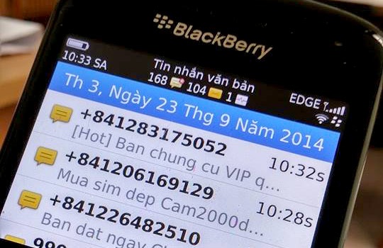 Nhiều doanh nghiệp phát tán tin nhắn rác bị xử phạt nặng - 1 Nhiều doanh nghiệp phát tán tin nhắn rác bị xử phạt nặng - 1