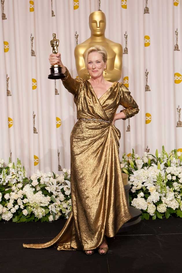 15. Meryl Streep - đầm Lanvin - Nữ chính xuất sắc nhất 2012