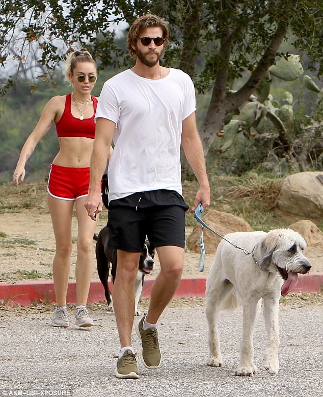 Miley Cyrus khoe eo thon khi đi tập thể dục cùng bạn trai - 1
Miley Cyrus và bạn trai Liam Hemsworth nổi bật khi đi tập thể dục ngày 9/4 vừa qua tại Los Angeles