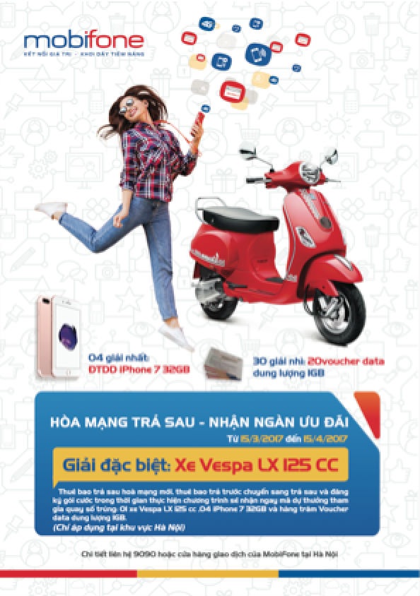 Hoà mạng di động, nhận thêm nhiều món quà giá trị - 1 Nhanh chân hoà mạng trả sau mới cùng MobiFone để nhận ngay quà tặng hấp dẫn.