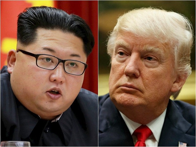 Tổng thống Trump chỉ trích “người tên lửa” Kim Jong-un - 1 Lãnh đạo Triều Tiên Kim Jong-un (trái) và Tổng thống Mỹ Donald Trump (Ảnh: Reuters)