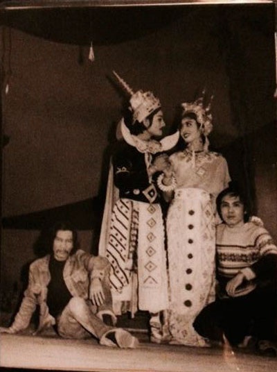 Từ trái qua: đạo diễn Doãn Hoàng Giang, Quốc Chiêm, Lâm Bằng và Lưu Quang Vũ.