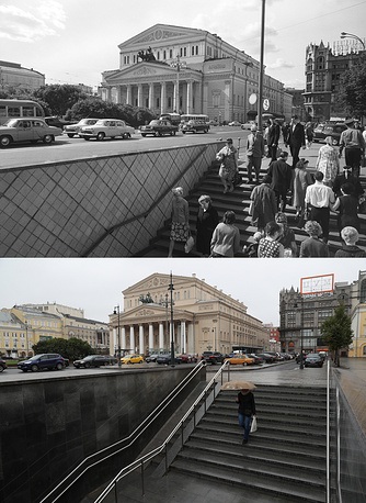 Vẻ đẹp từ quá khứ tới hiện tại của “trái tim” nước Nga - 7 Nhà hát Bolshoi năm 1967 (trên) và năm 2017.