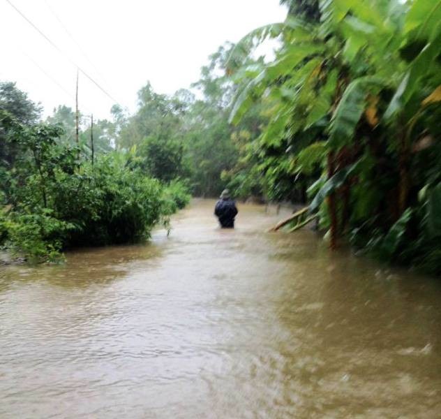 Hội An di dời dân, hàng loạt tuyến đường bị ngập sâu, nhiều địa phương bị cô lập - 11 Nhiều đoạn đường bị ngập sâu hơn 0,5m