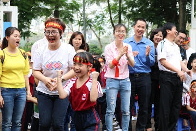 Trải nghiệm Ngày hội Thể thao tuyệt vời tại hệ thống Giáo dục CGD Victory - 8 Mỗi nụ cười các em nhỏ là động lực và là niềm tự hào của nhà trường trong quá trình tổ chức Hội thao….