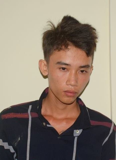 
Nghi phạm Vũ tại cơ quan công an (Ảnh do cơ quan công an cung cấp)
