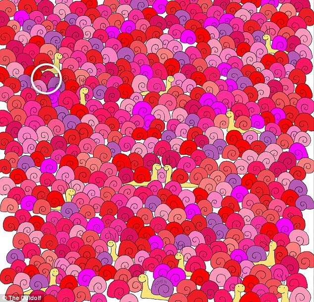 
Biểu tượng trái tim nằm cạnh một chú ốc sên ở phía trên cùng bên góc trái.
