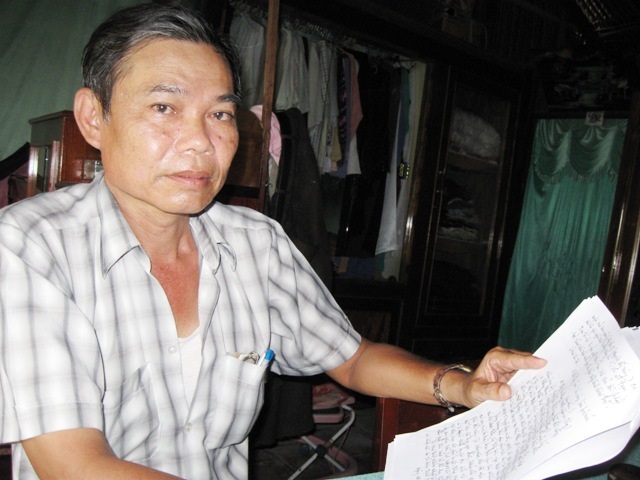 Kết thúc có hậu cho một gia đình liệt sĩ sau 30 năm đi đòi lại đất! - 2 Ông Nguyễn Thành Em khi còn sống đi đòi đất.