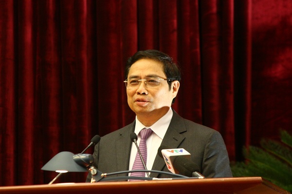 Ban Tổ chức Trung ương sắp tổ chức thi tuyển vụ trưởng - 1 Trưởng Ban Tổ chức Trung ương Phạm Minh Chính.