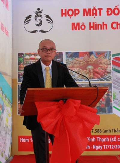 Chợ đêm Mê Kông sắp ra mắt - 1 Ông Trần Thông Minh phát biểu tại buổi ra mắt dự án chợ đêm Mê Kông.