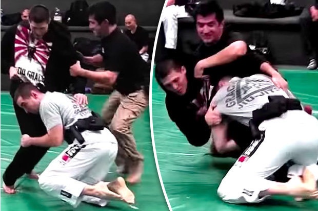 Võ sĩ MMA cầm dao đấu với hai cảnh sát - 1 Võ sĩ MMA, Brian T-City Ortega bị hai cảnh sát khống chế