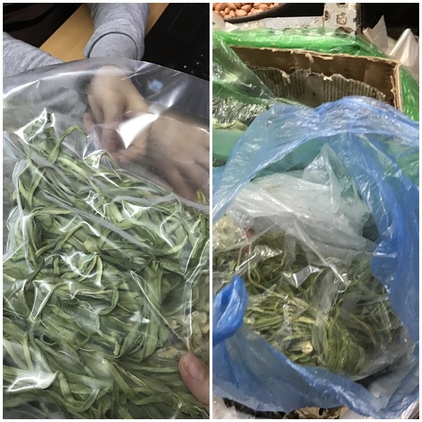 Người Hà Nội chi tiền triệu mua loại rau đắt ngang tôm hùm - 1 Hình ảnh rau tiến vua khô được bày bán trong các cửa hàng và tại chợ Nghĩa Tân. Ảnh: N.H