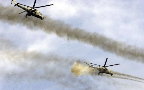 Syria thắng lớn ở Damascus, Thổ, FSA bỏ chạy tại al-Bab - 1 Máy bay trực thăng Nga hỗ trợ hỏa lực cho Quân đội Syria