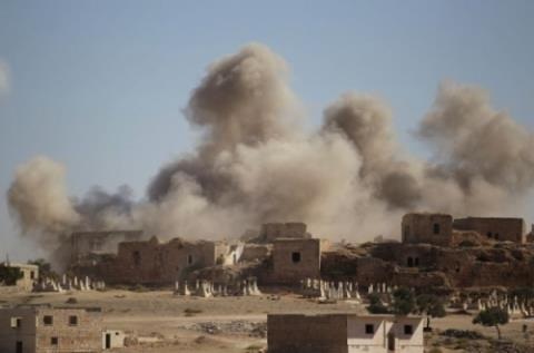 Chiến sự Syria: Nga tung đòn hiểm, quân Assad thắng lớn - 1 Không quân Nga tăng cường các đợt không kích trong 2 ngày 11 và 12/1 tại khu vực quanh Aleppo