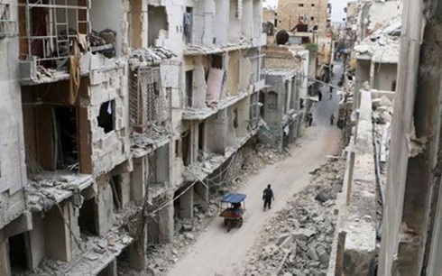 Đàm phán ở Astana: Hy vọng mới cho khủng hoảng Syria - 1 Một khu phố ở Aleppo, Syria tan hoang vì xung đột dai dẳng ở đất nước này. (Ảnh: Reuters)