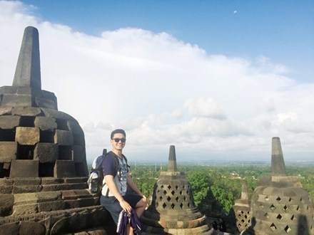 
Nguyễn Hoàng Bảo, “chàng trai có đôi chân không mỏi”.
