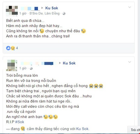 Phượt thủ mất tích ở mũi Kê Gà tử vong do đuối nước - 2 Bạn bè bày tỏ sự tiếc thương trước sự ra đi đột ngột của chàng trai trẻ