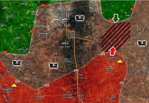 Al-Bab bị phong tỏa: Ra đòn kết liễu - 1 Quân đội Syria phong tỏa hoàn toàn thành phố al-Bab