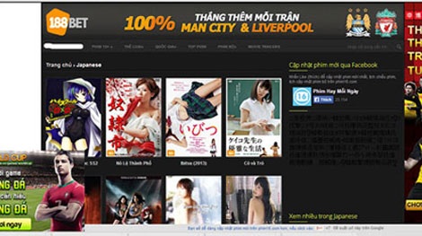 Những thủ đoạn kiếm tiền từ web "đen" - 1 Web sex thu tiền từ quảng cáo.