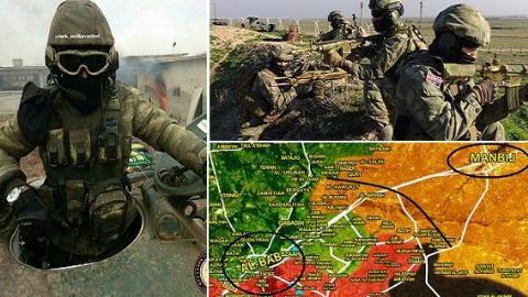 Người Kurd ra đòn hiểm, đẩy Thổ Nhĩ Kỳ đối đầu Syria - 1 Quân đội Thổ Nhĩ Kỳ đã lập căn cứ quân sự ở thị trấn al-Bab