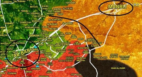 Người Kurd ra đòn hiểm, đẩy Thổ Nhĩ Kỳ đối đầu Syria - 2 Người Kurd nhường Quân đội Syria các làng phía Đông-Đông Bắc al-Bab để làm vùng đệm ngăn Thổ Nhĩ Kỳ