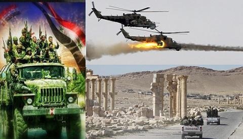 Quân đội Syria đã nhận được sự hỗ trợ hỏa lực rất mạnh từ máy bay Nga