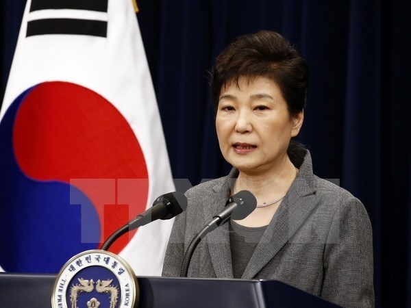 Bà Park Geun-hye bị tố chỉ đạo Samsung đưa tiền cho các nhóm lợi ích - 1 Bà Park Geun-hye. (Nguồn: AFP/TTXVN)