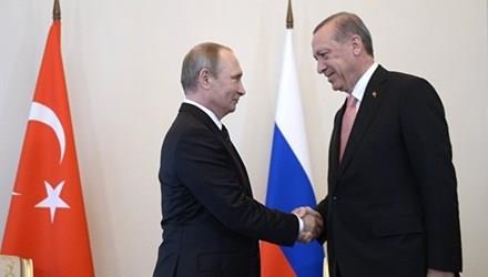 Nga-Thổ siết chặt tay nhau, cục diện Manbij đổi chiều? - 1 Tổng thống Nga Putin và người đồng cấp Thổ Nhĩ Kỳ Recep Tayip Erdogan.