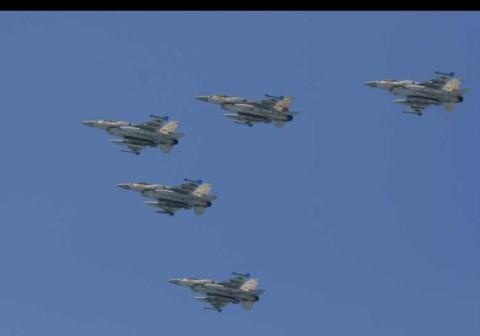 Israel tiếp tục thách thức phòng không Syria - 1 Chiến đấu cơ Israel.