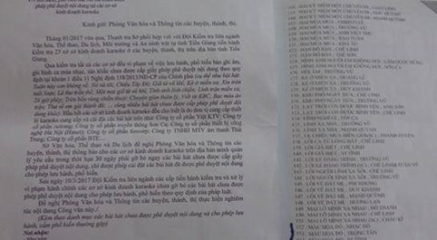 Xôn xao thông tin ca khúc "Màu hoa đỏ" bị cấm hát - 1 Màu hoa đỏ có tên trong danh sách các ca khúc mà lãnh đạo Sở VHTTDL Tiền Giang cấm lưu hành và phổ biến
