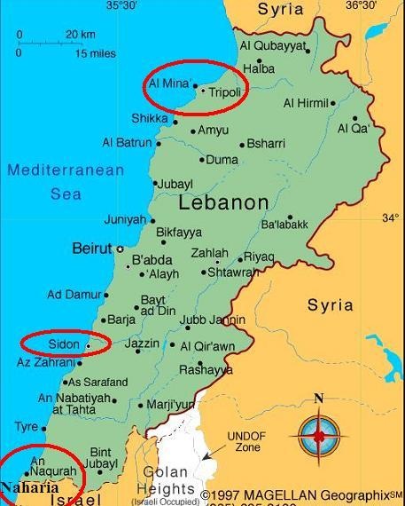 Địa chấn Trung Đông: IS bỏ Syria-Iraq, tràn sang đánh chiếm Lebanon - 3 IS muốn lấy 2 thành phố ven Địa Trung Hải là Tripoli và Sidon của Lebanon làm căn cứ chính