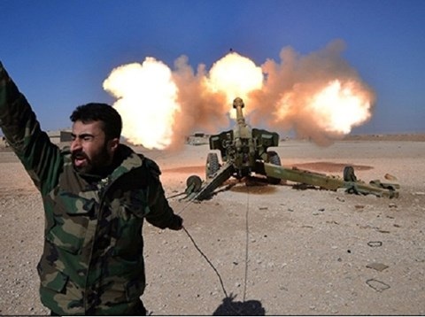 Quân đội Syria thổi bay căn cứ tên lửa TOW của Al-Nusra ở Dara'a - 1 Quân đội Syria nã đạn pháo và tên lửa tiêu diệt Al-Nusra ở Daraa