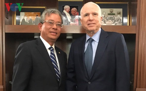 Đại sứ Phạm Quang Vinh gặp nữ Nghị sỹ người Việt tại Quốc hội Mỹ Báo