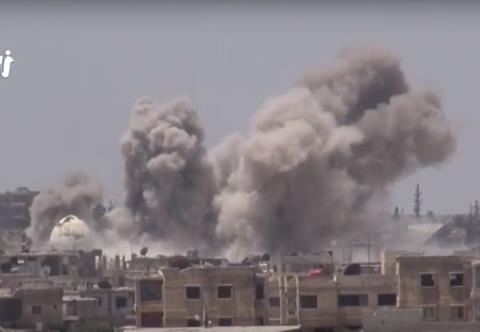 Mỹ-Anh nhận trái đắng đầu tiên sau khi vào nam Syria - 1 Quân đội Syria không kích phiến quân