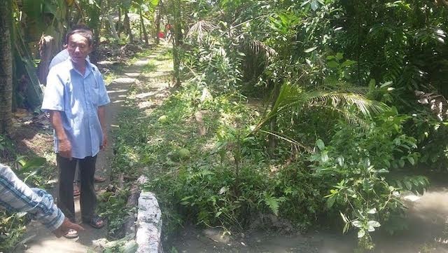 Hiện trường nơi xảy ra vụ việc.