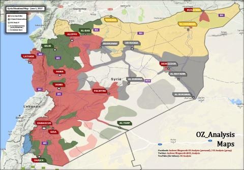 Khủng bố ở Syria đứng trước lựa chọn "hóa trang" - 1 Tình hình chiến sự ở chiến trường Syria đến ngày 1/6.