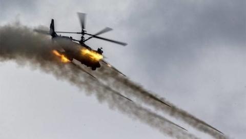 Ka-52 Nga phóng tên lửa hỏa thiêu dàn tăng IS - 1 Nguồn ảnh: Almasdar News