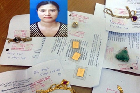 Khi người giúp việc bị lòng tham che mờ nhân cách - 1 Nguyễn Minh Phượng và một số tài sản trộm cắp của chủ nhà đã được cơ quan công an thu hồi