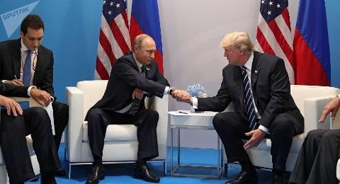 Nga tỉnh táo trước đòn ảo của Mỹ ở Syria - 1
Tổng thống Nga-Mỹ gặp nhau bên lề Hội nghị thượng đỉnh G20 tại Đức