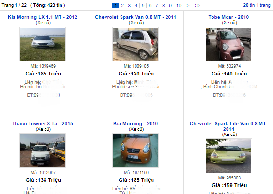 Giảm giá không phanh, xe cũ giá tầm 100 triệu đồng rao bán ồ ạt - 1 Giảm giá không phanh, xe cũ giá tầm 100 triệu đồng rao bán ồ ạt - 1