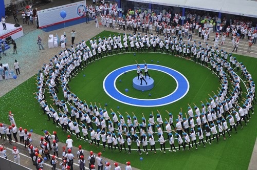 Đồng diễn thể dục khởi động cam kết lối sống vui khỏe để phòng chống đái tháo đường