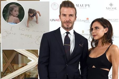 Harper Beckham vừa “tỏ tình” với bố mẹ