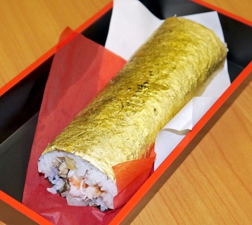 Sushi bọc vàng giá hơn 2 triệu đồng/cuộn - 2 Sushi bọc vàng giá hơn 2 triệu đồng/cuộn - 2